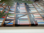 Side view of the gallery wrapped canvas painted to the edges, of the Jenny Wagner Studio Original, Rooted in Place