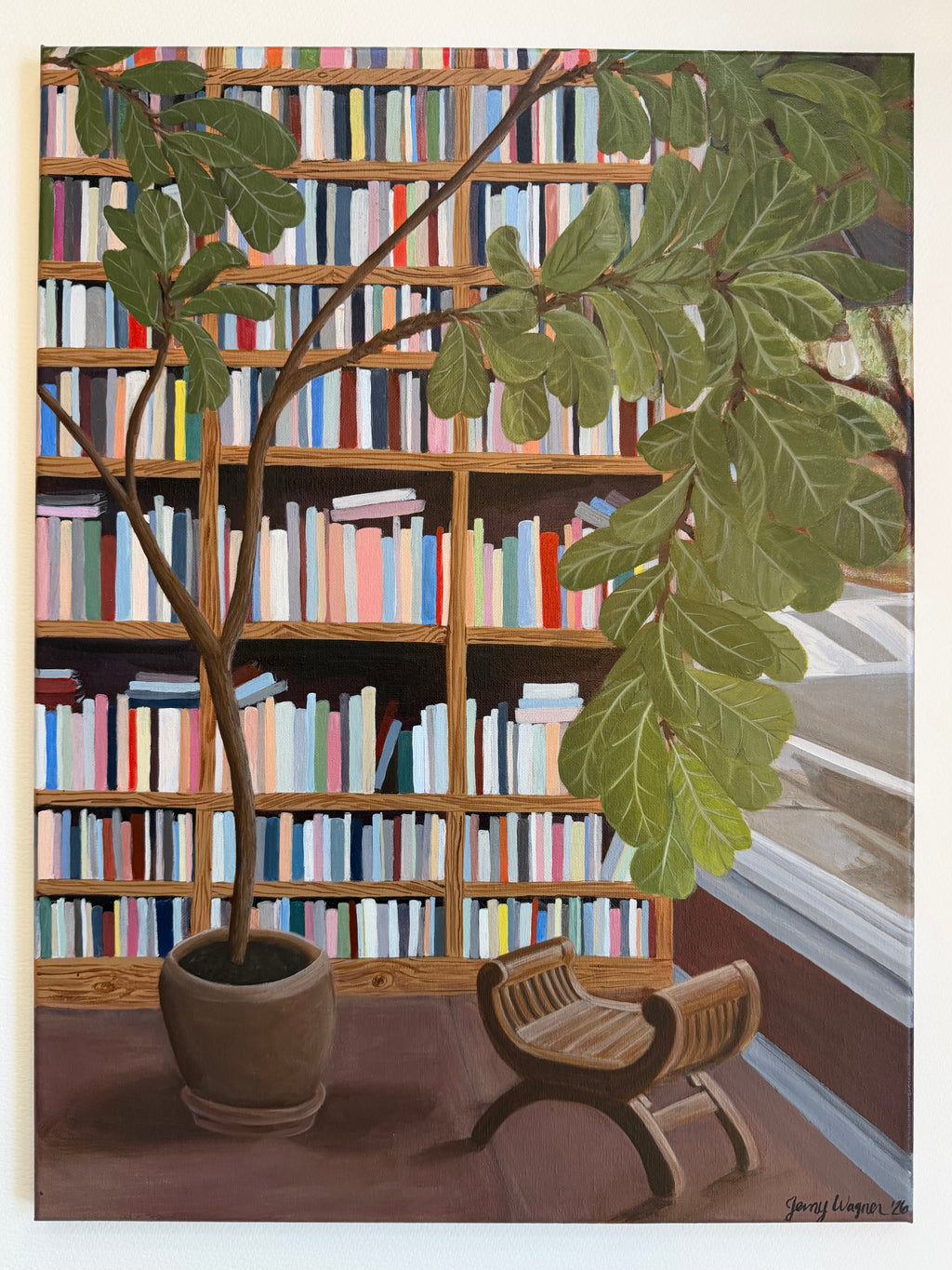 Rooted in Place - Original Acrylic Painting by Jenny Wagner Studio