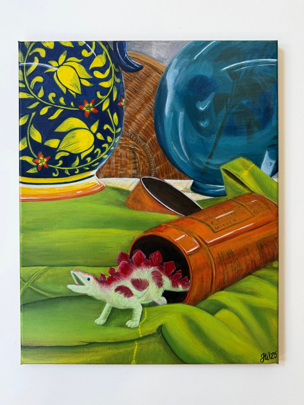 The Unexpected Guest, Acrylic original by Jenny Wagner Studio