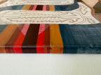 View of the side of Canvas with Acrylic Paint wrapped around
