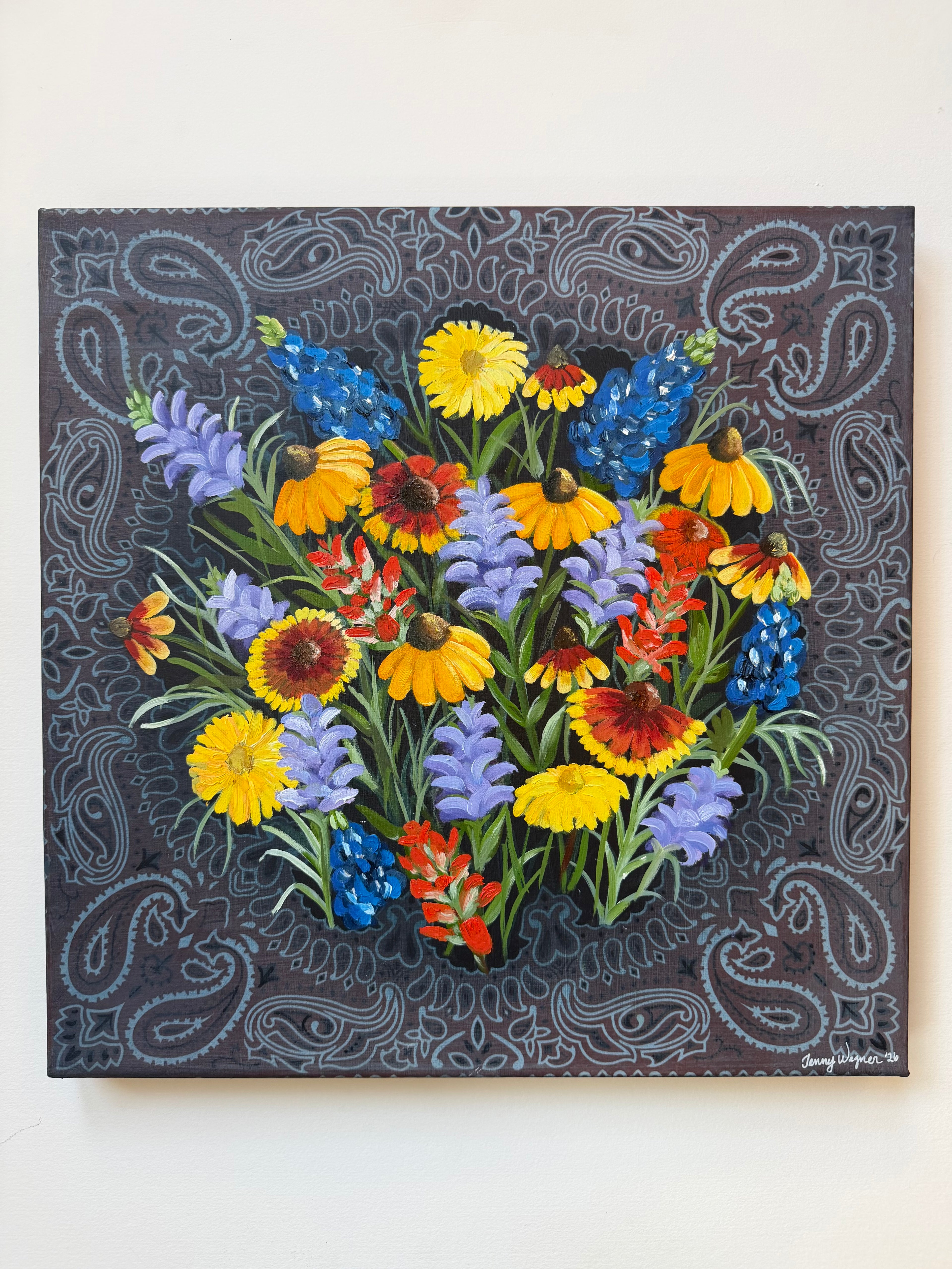 Wild at Heart Original Oil painting by Houston artist Jenny Wagner